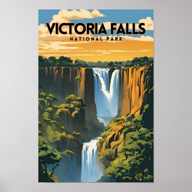 Victoria Falls National Park Traveler Poster (Frente)