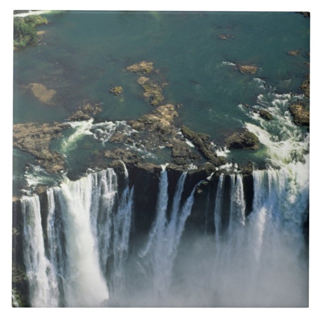 Victoria Falls, Zâmbia para a fronteira com o Zimb (Frente)