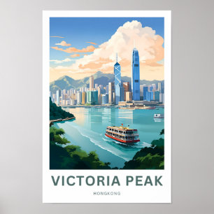 Victoria Peak Hongkong Viagem Impressão