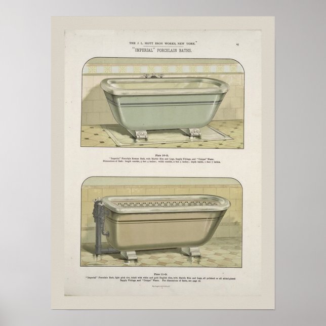 Victorian Bath Poster (Frente)