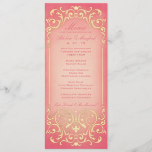 Victorian de Nouveau: Menu do casamento da