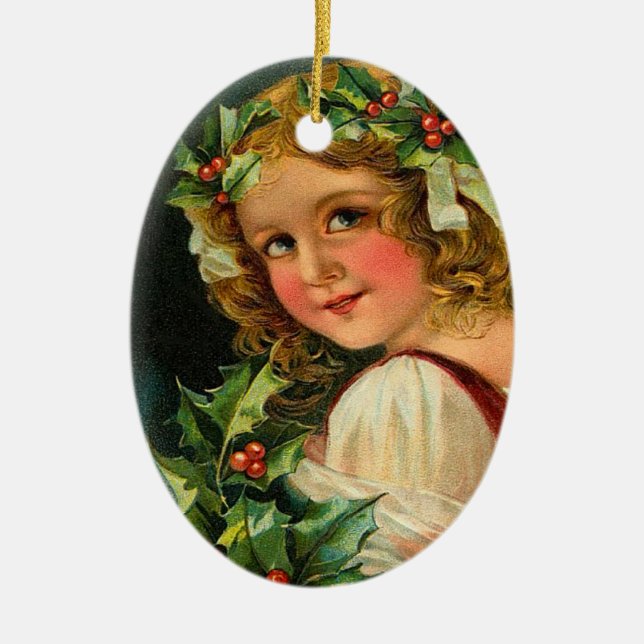 Victorian Holly Enfeites de natal (Frente)