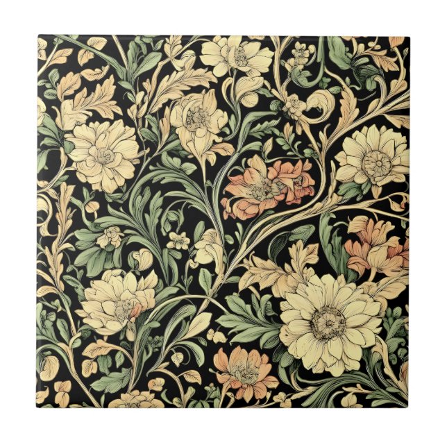 Victorian-style floral pattern  (Frente)