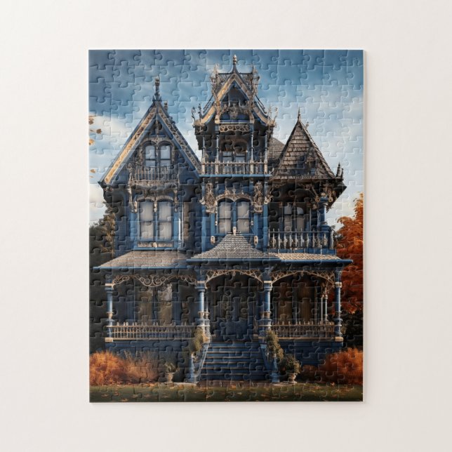 VICTORIANO HOUSE GOTHIC JIGSAW QUEBRA-CABEÇA (Vertical)