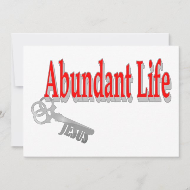 Vida Abundante: A Chave - v1 (John 10:10) (Frente)