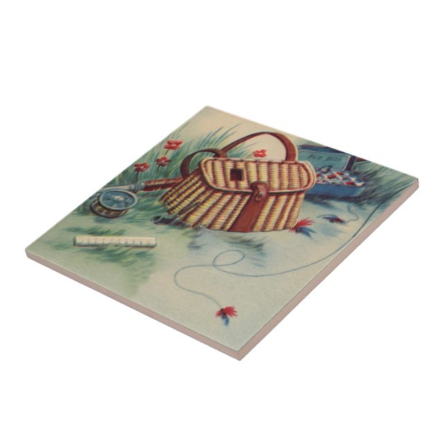 Vida antiquado do esporte da pesca com mosca do (Lateral)