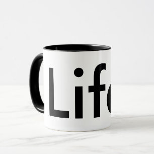 Vida chique moderna.   Caneca