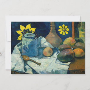 Vida contínua com bule e Fruta   Paul Gauguin