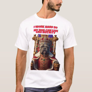 VIDA DE CÃO REAL- CAMISA DIVERTIDA PARA DONO DE PE