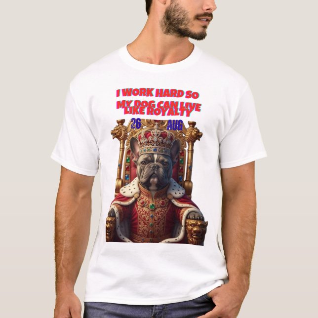 VIDA DE CÃO REAL- CAMISA DIVERTIDA PARA DONO DE PE (Frente)