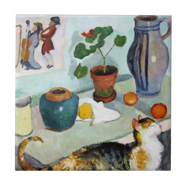 Vida de Gato e Estática, August Macke (Frente)