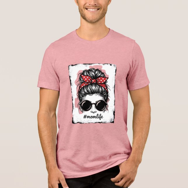 Vida de Mãe Antiga Desenho de Camisa com Lenço no  (Frente)