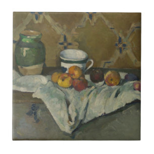 Vida de Paul Cezanne   ainda com frasco, copo, e