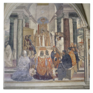 Vida de St. Benedict (fresco) (detalhe)