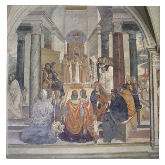 Vida de St. Benedict (fresco) (detalhe) (Frente)