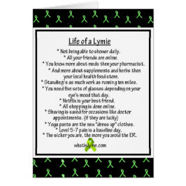 Vida de um Cartão Humor da Doença de Lymie