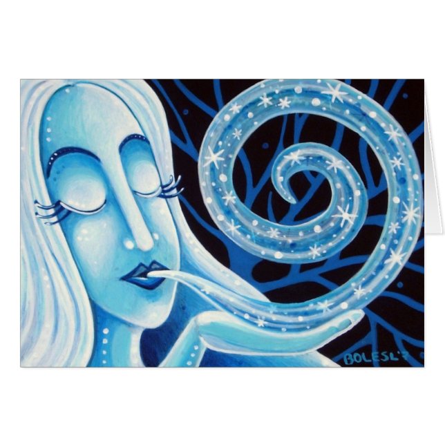 Vida do cartão do inverno (Frente horizontal)