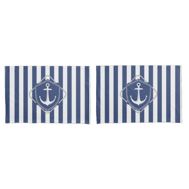 Vida do marinheiro, listras azuis cobaltas e âncor (Frente - conjunto)