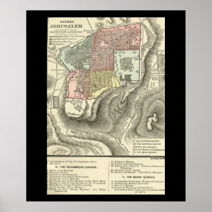 Vida do poster do mapa do prefácio do cristo