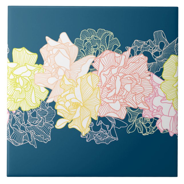 Vida Doméstica Floral de Padrão Botânico (Frente)