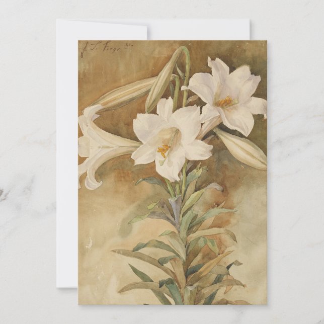 Vida dos lírios Páscoas | John La Farge (Frente)