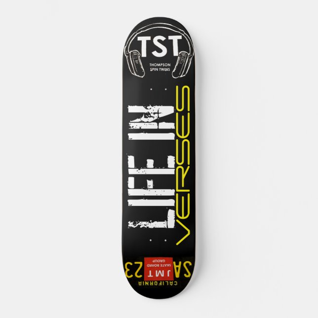 VIDA EM VERSOS Skateboard (Frente)