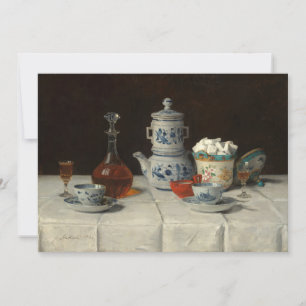 Vida Estática com Definição de Café   Albert Anker