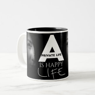 Vida feliz  Citação engraçada Caneca fotos canecas