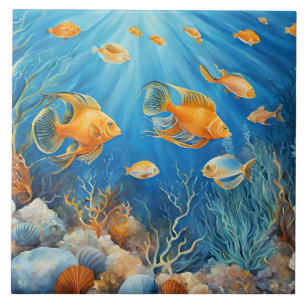 Vida Marinha com Peixes Exóticos
