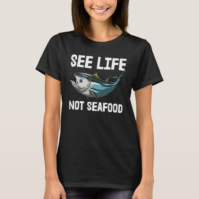 Vida marítima não mariscos Camisetas de peixes de  (Frente)