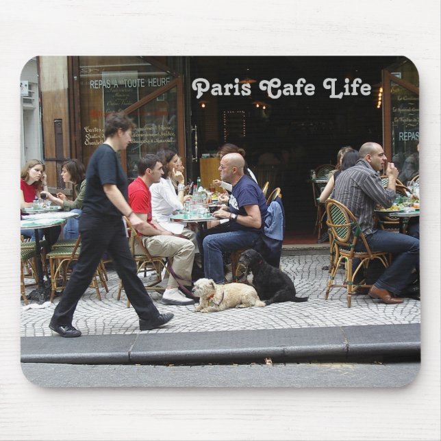 Vida Mousepad do café de Paris (Frente)