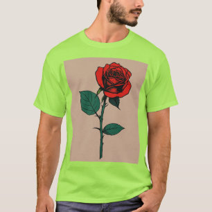 Vida na Bloom - Camiseta de Estêncil Rosa minimali