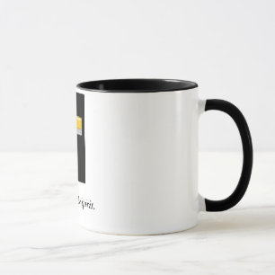 Vida na caneca transversal cristã das citações