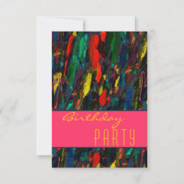 Vida na cidade ~ Convite UNISEX / RSVP 3,5x5