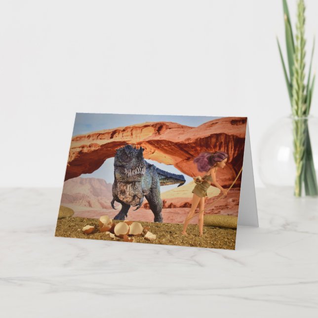 Vida Pré-Histórica. Cartão (Frente)