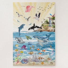 Vida Selvagem do Oceano e seu Quebra-Cabeça Circun