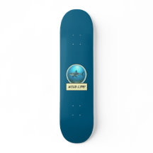 Vida Selvagem! Grande Tubarão Branco Skate Oceano