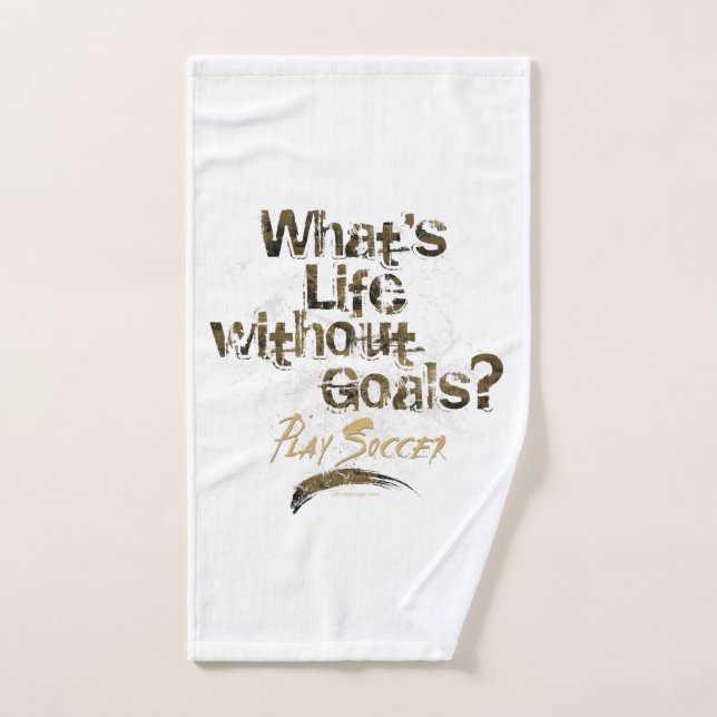 Vida sem Objetivos (Futebol) Conjunto de Toalhas d (Toalha de mão)