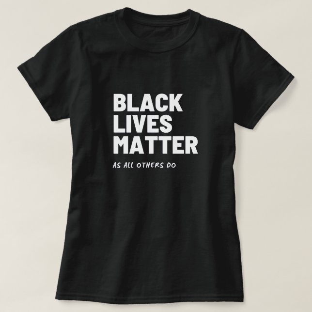 Vidas Negras importam a camiseta feminina (Frente do Design)
