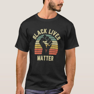 Vidas pretas Camisa Legal Design retrô para BLM