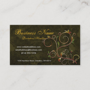 Videiras bonitas D4 de Scrollwork - cartões de