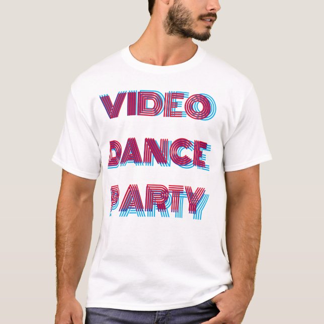 VIDEO DANCE FTY TV Camisa básica de homem (Frente)