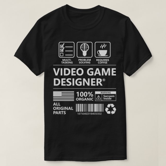 Vídeo Designer de Jogo Funny Gift Pullover (Frente do Design)