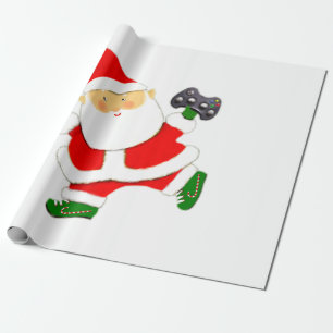 Vídeo Gamer Papel de embrulho de Natal