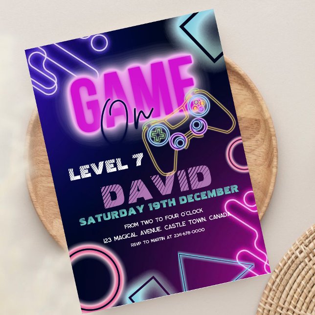 Vídeo Jogo No Convite De Aniversário | Nível 7 (Criador carregado)