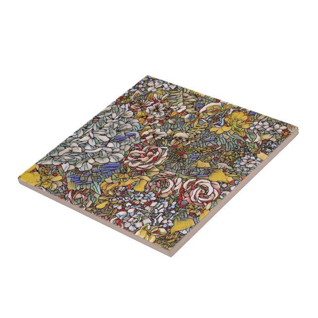 Vidro Arrefecido Floral Botânico (Lateral)