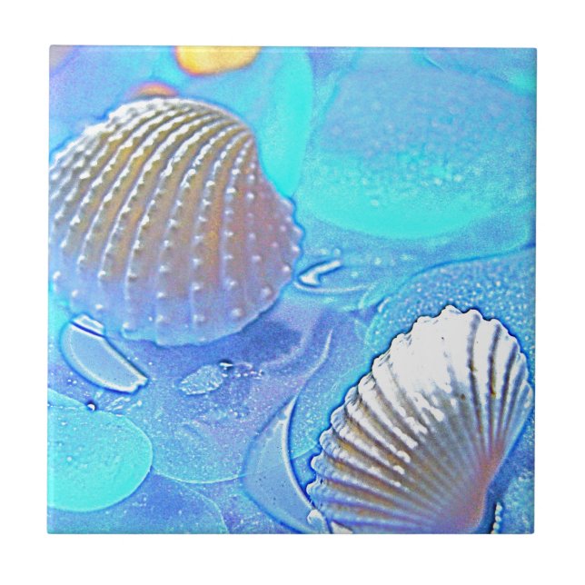 Vidro colorido do mar (Frente)