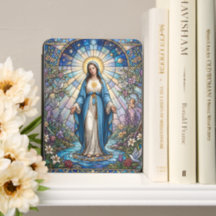 Vidro Colorido Virgem Maria