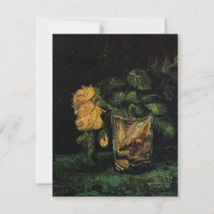 Vidro com Rosas por Vincent van Gogh