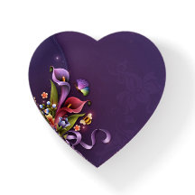 Vidro Coração Peso do Papel